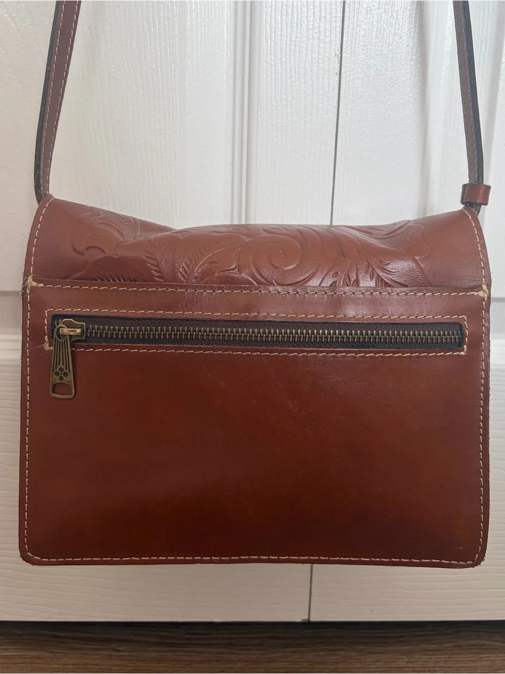Patricia Nash Tooled Leather Crossbody Purse